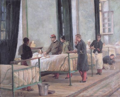 1880年のフィリップビル病院への訪問 作： Armand Point