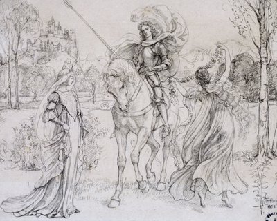 騎士の挨拶、c1880-1932 作： Armand Point