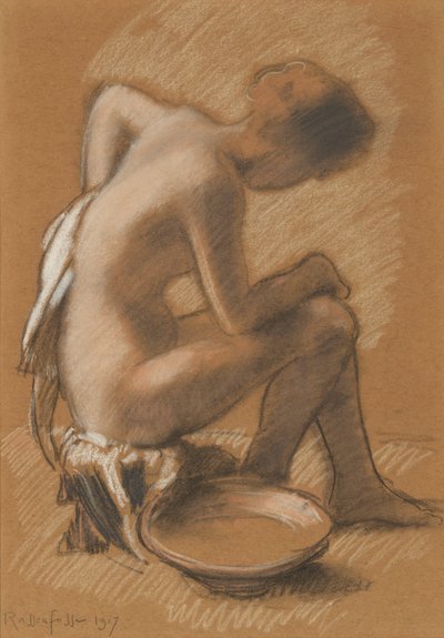 トイレの女性 トイレの女性、1917年。 作： Armand Rassenfosse