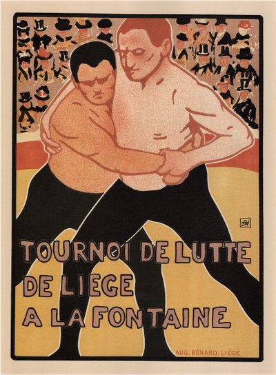 プロレストーナメント、リエージュ、1899 作： Armand Rassenfosse