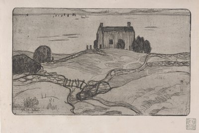 La Maison du Pendu（吊るされた男の家）1893年（エッチング） 作： Armand Séguin