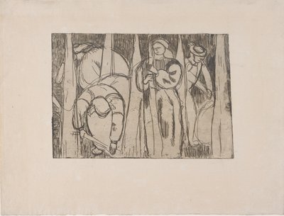 Les Rouisseuses (Pellankeräilijät) 1893 (etsaus) 作： Armand Séguin
