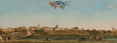 サンパウロのパノラマ風景、1821 年。 作： Arnaud Julien Pallière
