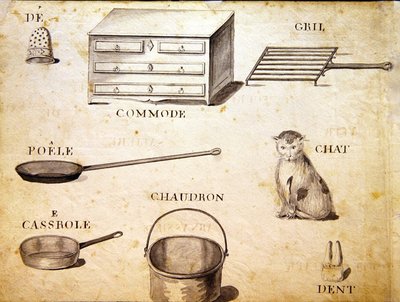 シャルル・プランテ・ファインアーツ社の「1814年のフランスのアルファベット・ブック」からの挿絵 作： Arnaud de Beauregard