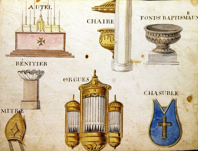 シャルル・プランテ・ファインアーツ社の「1814年のフランスのアルファベット・ブック」からの挿絵 作： Arnaud de Beauregard