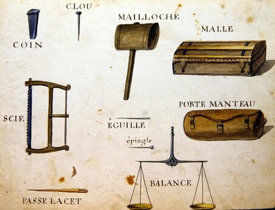 シャルル・プランテ・ファインアーツ社の「1814年のフランスのアルファベット・ブック」からの挿絵 作： Arnaud de Beauregard