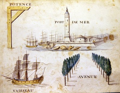 シャルル・プランテ・ファインアーツ社の「1814年のフランスのアルファベット・ブック」からの挿絵 作： Arnaud de Beauregard