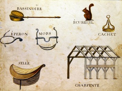 シャルル・プランテ・ファインアーツ社の「1814年のフランスのアルファベット・ブック」からの挿絵 作： Arnaud de Beauregard