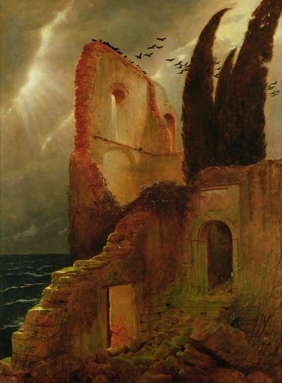 海辺の廃墟 作： Arnold Böcklin