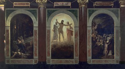 フェルトゥル・ルクス・イン・テネブラス（ヴロツワフのシレジア美術館のための構想） 作： アーノルド・ベックリン