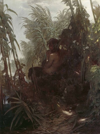 葦の中のパン 作： Arnold Böcklin