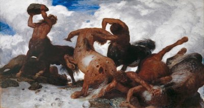 ケンタウロスの戦い、1872-73 作： Arnold Böcklin