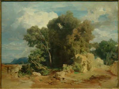 ポンティン沼地、ベックリン 作： Arnold Böcklin