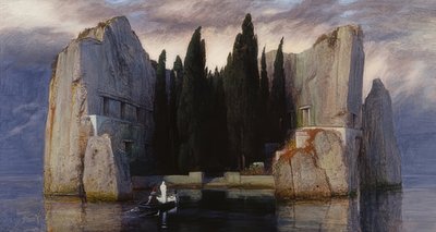 死者の島。 1883（5番目のバージョン） 作： Arnold Böcklin