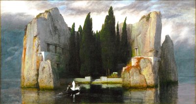 ドイツ語：Die Toteninsel 死者の島 作： アーノルド・ベックリン