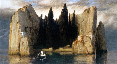ドイツ語：Die Toteninsel 死者の島 作： アーノルド・ベックリン
