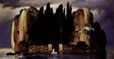 ドイツ語：Die Toteninsel 死者の島 作： アーノルド・ベックリン