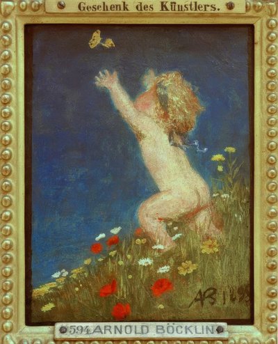 金髪の裸の子 作： Arnold Böcklin