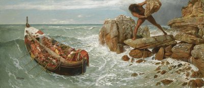 オデュッセウスとポリフェムス、1896 作： Arnold Böcklin