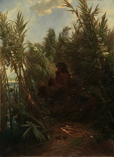 葦の中のパン（1856-1857）。 作： Arnold Böcklin