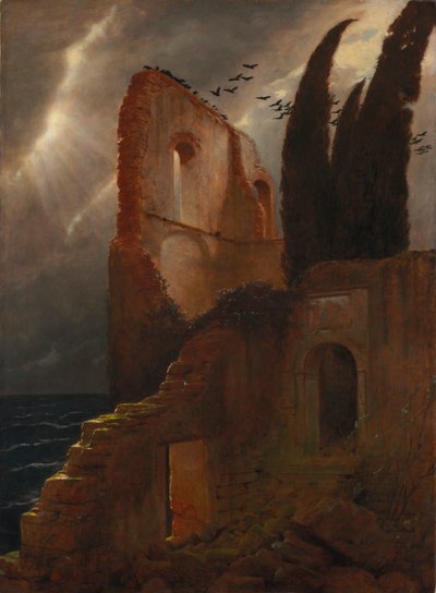 海辺の廃墟 作： Arnold Böcklin
