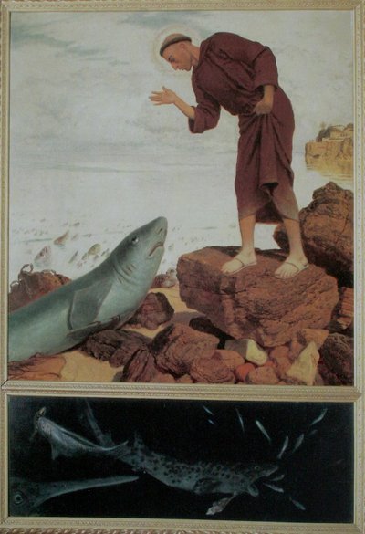 聖アンソニーが魚に説教 作： Arnold Böcklin