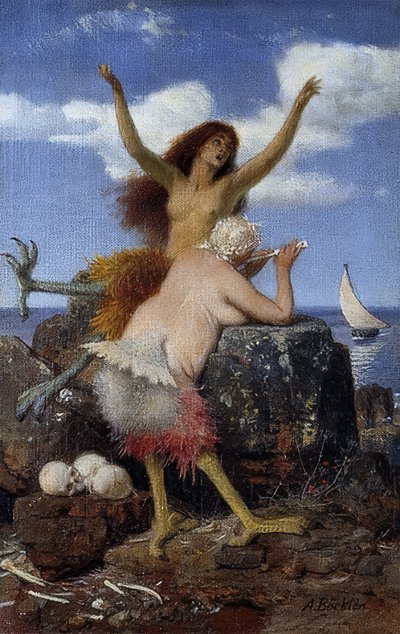 サイレン。 1875 作： Arnold Böcklin