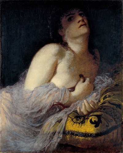 クレオパトラの死の最初のバージョン 作： Arnold Böcklin