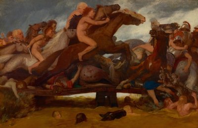 橋の上の戦い、1889年。 作： Arnold Böcklin