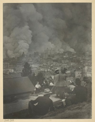 サンフランシスコ地震 作： Arnold Genthe