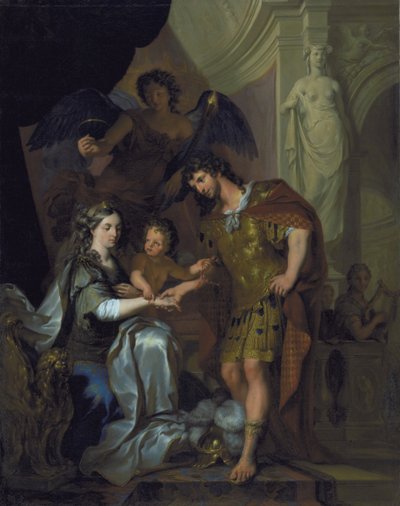 アレクサンダーとロクサーナの結婚式 (?) 作： Arnold Houbraken