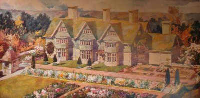 「エアシャーのトゥルーンの家」、1910年頃 作： Arnold Mitchell