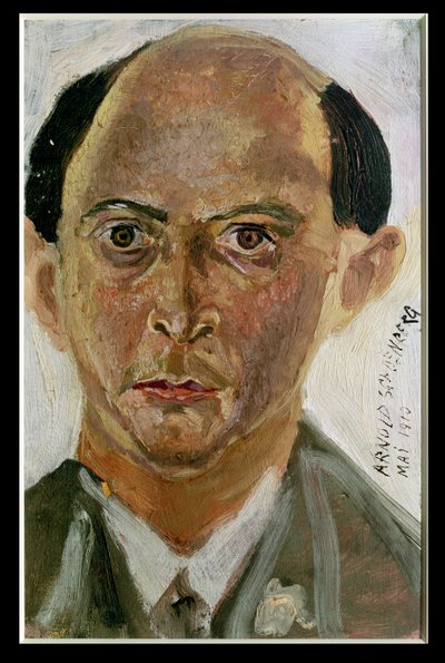 自画像（キャンバスに油彩） 作： Arnold Schoenberg