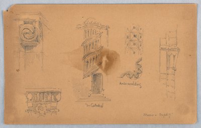 ヌヴェールの建築の詳細 作： Arnold William Brunner