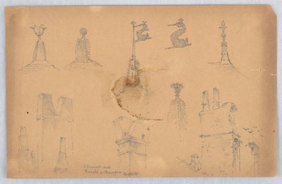 ブールジュの建築の詳細 作： Arnold William Brunner