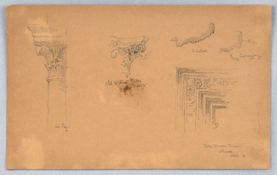 ヴェネツィアの建築の詳細 作： Arnold William Brunner