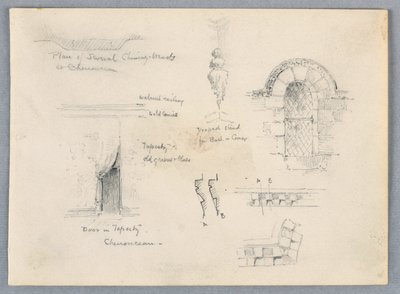 シュノンソーの建築スケッチ 作： Arnold William Brunner