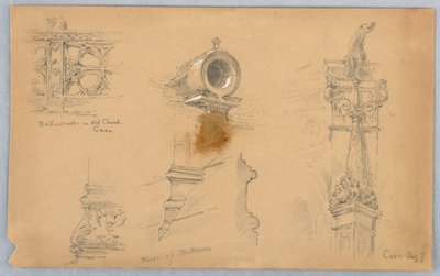 カーンの建築スケッチ 作： Arnold William Brunner