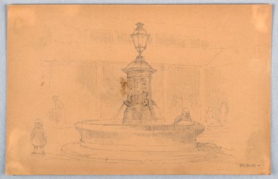 ヌヴェールの噴水 作： Arnold William Brunner