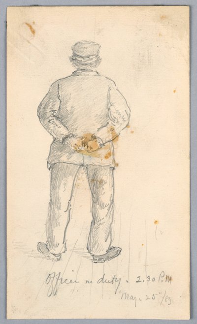勤務中の役員。 午後2時30分 作： Arnold William Brunner