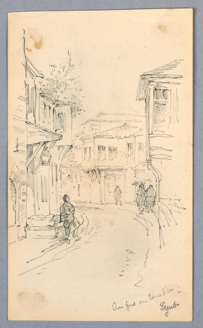 ストリートシーン 作： Arnold William Brunner