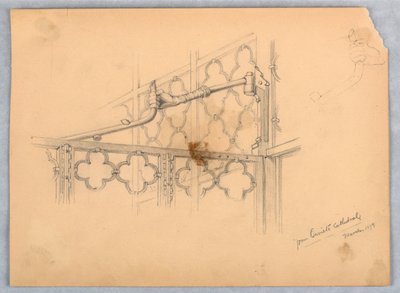 オルヴィエート大聖堂の蝶番の習作 作： Arnold William Brunner