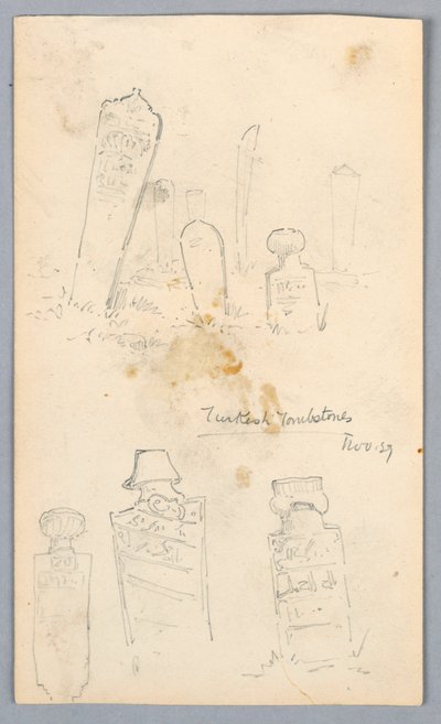 トルコの墓石 作： Arnold William Brunner