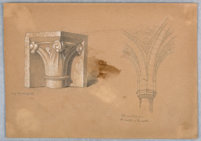 建築の細部に関する 2 つの研究 作： Arnold William Brunner