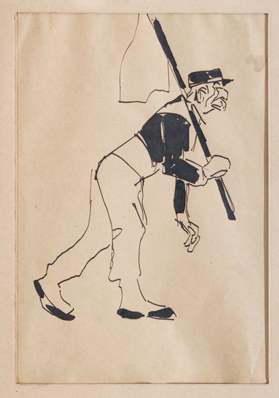 原則について（紙に墨） 作： Aroldo Bonzagni