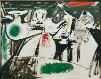 最後の絵（黒い僧） 作： Arshile Gorky