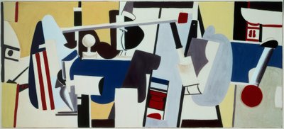 ニュージャージー州ニューアーク空港管理棟の壁画の研究 作： Arshile Gorky