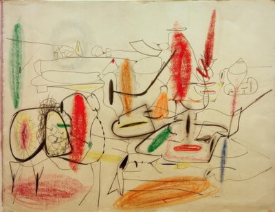 無題–絵画のための研究 作： Arshile Gorky