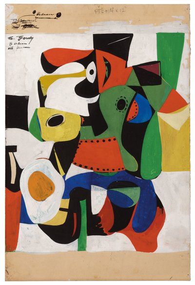 無題、1941年頃（紙にグラファイトとグワッシュ） 作： Arshile Gorky