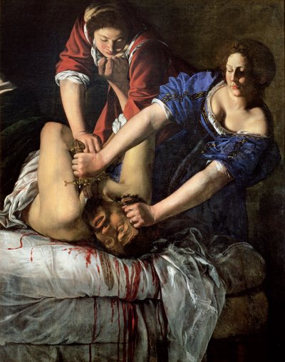 ジュディスとホロフェルネス（パネル） 作： Artemisia Gentileschi